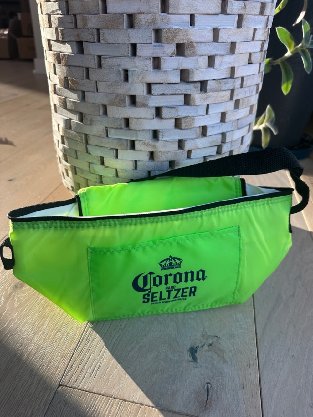 Corona Seltzer Neon Lime Green Waist Pack